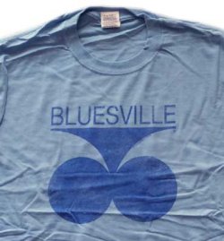 画像1: Bluesville／LOGO  ライトブルー　Mサイズ