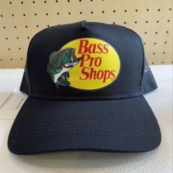 画像1: BassProShops／ LOGO TRACK CAP  ブラック